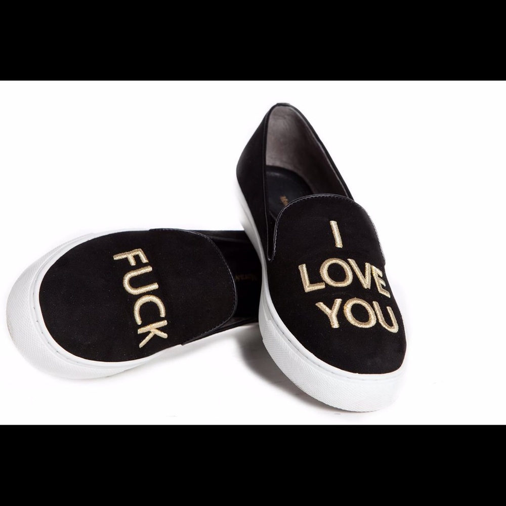 NEW Mara & Mine F*CK I LOVE YOU sneakers Sz 5